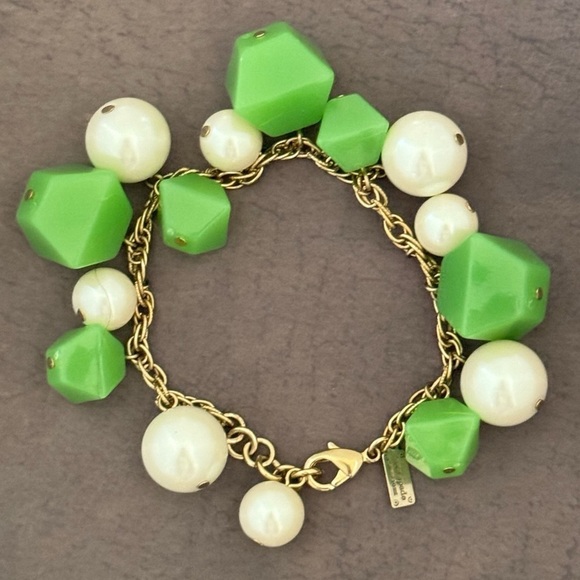 KATE SPADE • It Takes All Sorts Green Pearl Bracelet - Picture 4 of 4